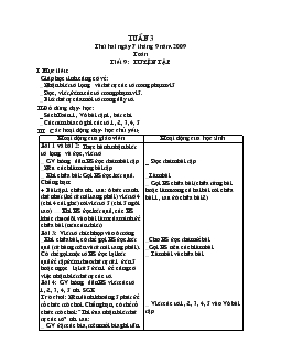 Giáo án Lớp 1 - Tuần 3