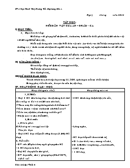 Giáo án Lớp 4 Tuần 6 (KNS+BVMT)