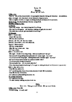 Giáo án lớp 5 Tuần 23 và 24