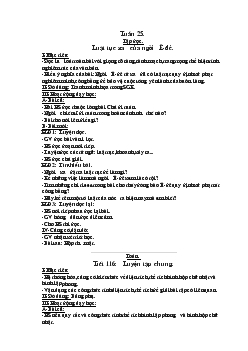 Giáo án lớp 5- Tuần 25