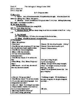 Giáo án lớp 5 tuần 9-13-15