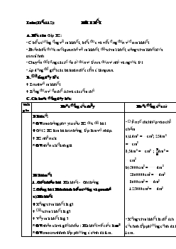 Giáo án Mét khối