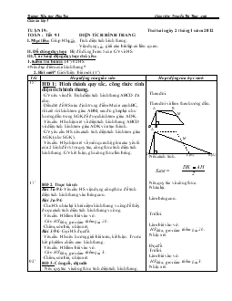 Giáo án Môn toán 5 (tuần 19)