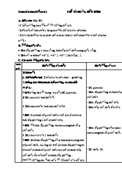 Giáo án Thể tích của một hình