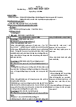 Giáo án Toán lớp 1 (năm 2006)