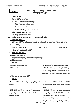 Giáo án Toán lớp 3 - Học kỳ 1 (Phần 2)