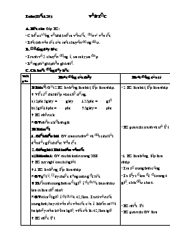 Giáo án Vận tốc