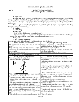 Giáo án vật lý 12 - Chương VI: Lượng tử ảnh sáng