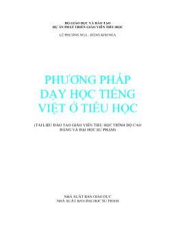 Phương pháp dạy học tiếng Việt ở tiểu học