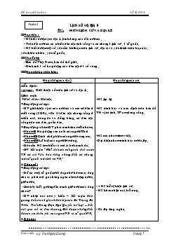Giáo án Lịch sử và Địa lý Lớp 4 (Cả năm)