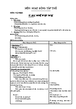 Giáo án Lớp 2 - Kỳ 1 (Tuần 5)