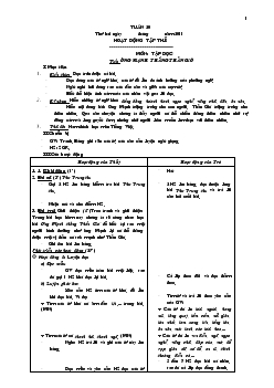 Giáo án Lớp 2 - Kỳ 2 (Tuần 20)