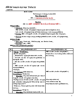 Giáo án Lớp 2 - Tuần 22