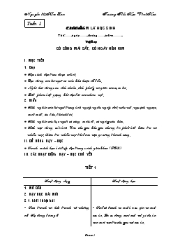 Giáo án Tiếng Việt Lớp 2 - Nguyễn Thị Kim Lan (Kỳ 1)