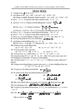 270 Bài toán bồi dưỡng học sinh giỏi và năng khiếu Toán THCS