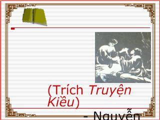 Bài giảng Ngữ văn 8 - Đoạn trích Trao duyên (Truyện Kiều)