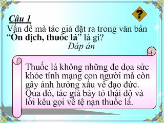 Bài giảng Ngữ văn 8 - Tiết 49: Văn bản bài toán dân số