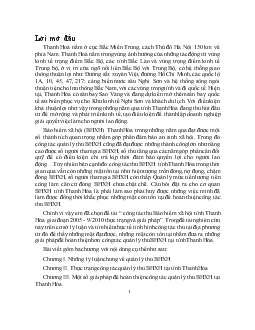 Chuyên đề Công tác thu bảo hiểm xã hội tỉnh Thanh Hóa giai đoạn 2005-9/2010: Thực trạng và giải pháp