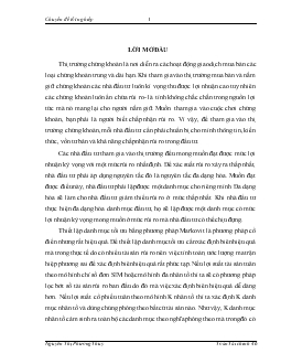 Chuyên đề Ứng dụng định giá cổ phiếu nhờ mô hình SIM và APT vào xây dựng danh mục đầu tư và áp dụng tại BSC