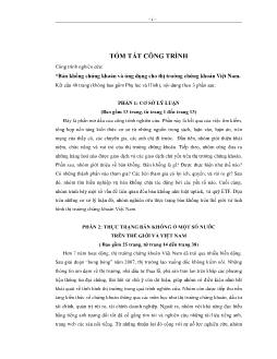Đề tài Bán khống chứng khoán và ứng dụng cho thị trường chứng khoán Việt Nam