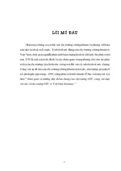 Đề tài Khái quát về những đặc điểm chung của thị trường OTC cùng với một vài nét về thị trường OTC ở Việt Nam hiện nay