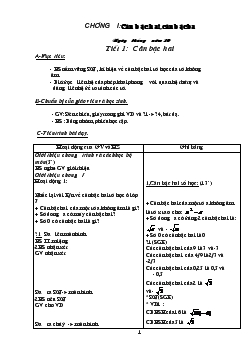 Giáo án Đại số 9 - Tiết 1-17