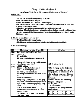 Giáo án Đại số 9 - Tiết 19-30