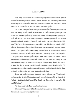 Khóa luận Đánh giá kết quả và hiệu quả kinh doanh của tổng công ty bảo hiểm dầu khí Việt Nam