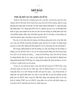 Luận văn Các giải pháp hoàn thiện vấn đề công bố thông tin kế toán của các doanh nghiệp niêm yết trên thị trường chứng khoán Việt Nam
