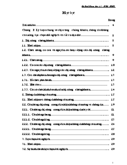 Luận văn Một số nhận xét và đề xuất phương hướng giải quyết vấn đề thông tin không cân xứng, lựa chọn đối nghịch và rủi ro đạo đức trên thị trường chứng khoán Việt Nam nhằm thúc đẩy thị trường phát triển