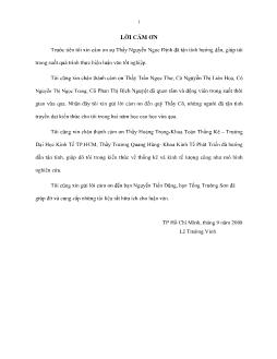 Luận văn Xây dựng mô hình định lượng và kiểm định thang đo tính minh bạch thông tin doanh nghiệp