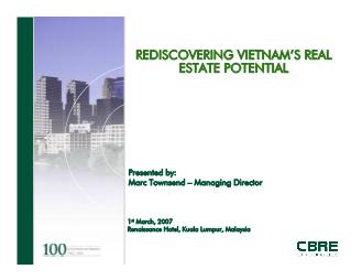 Radiscovering Vietnam's Real Estate Potential