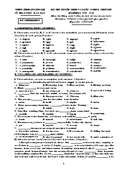 Tuyển tập 5 đề thi tuyển sinh vào Lớp 10 THPT chuyên môn Tiếng Anh