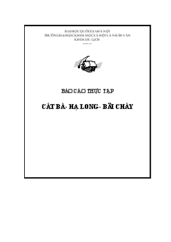 Báo cáo Thực tập Cát Bà - Hạ Long - Bãi Cháy