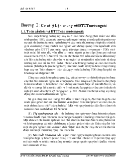 Đề tài Thực trạng và giải pháp để tăng cường thu hút và sử dụng có hiệu quả nguồn vốn FDI tại TP HCM