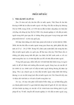 Luận án Giải pháp nhằm phát triển công ty cổ phần có vốn đầu tư nước ngoài và phát triển thị trường chứng khoán Việt Nam