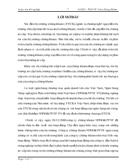 Luận văn Nâng cao chất lượng bảo lãnh phát hành chứng khoán tại công ty chứng khoán ngân hàng nông nghiệp và phát triển nông thôn Việt Nam