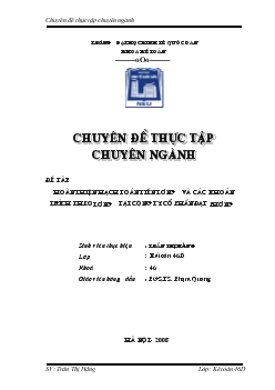 Chuyên đề Hoàn thiện hạch toán tiền lương và các khoản trích theo lương tại công ty cổ phần Đạt Phương