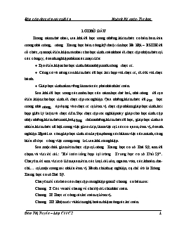 Chuyên đề Kế toán tổng hợp tại trường Trung học cơ sở Thủ Sỹ