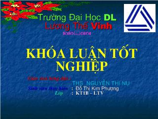 Khóa luận Tổ chức công tác bán hàng và xác định kết quả bán hàng tại công ty TNHH Đại Thắng (Slide)