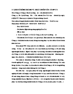 Báo cáo Thực tập tại công ty dịch vụ đường sắt chi nhánh Lào Cai