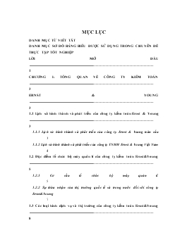Báo cáo Hoàn thiện kiểm toán khoản mục Tài sản cố định trong kiểm toán tài chính do công ty TNHH Ernst & Young Việt Nam thực hiện