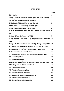 Đề tài Các cam kết về thuế của Việt Nam khi gia nhập WTO và những tác động của nó đến nền kinh tế- Xã hội của Việt Nam