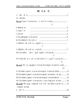 Đề tài Gian lận và sai sót trong kiểm toán