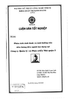 Luận văn Phân tích tình hình và ảnh hưởng của tiền lương đến người lao động tại công ty quản lý và phát triển nhà quận 2