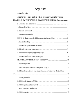 Báo cáo Thực tâp Tổng quan về công ty thương mại -Xây Dựng Bạch Đằng