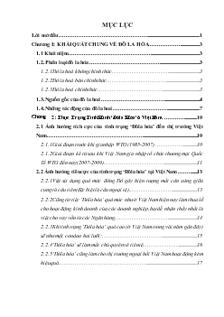 Tiểu luận Khái quát chung về quá trình Dollar hóa, thực trạng dollar hóa trong nền kinh tế Việt Nam và một số giải pháp