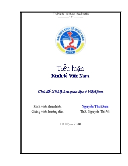 Tiểu luận Xã hội hóa giáo dục ở Việt Nam