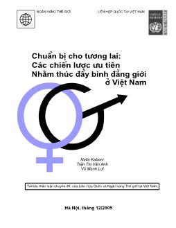 Các chiến lược ưu tiên nhằm thúc đẩy bình đẳng giới ở Việt Nam