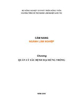 Bài giảng Quản lý sâu bệnh hại rừng trồng